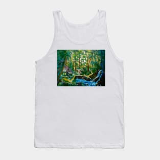 Retreat-Cabin in the Woods Tank Top